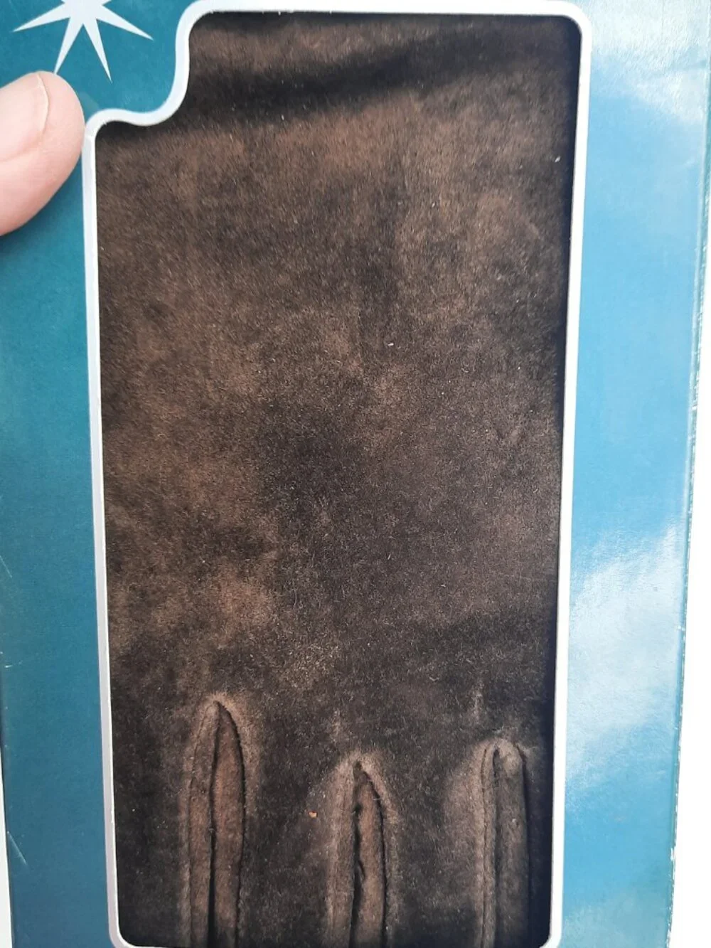 Isotoner Sensations Womens Suede Gloves Brown Medium Fleece Lined NIB - Picture 3 of 4